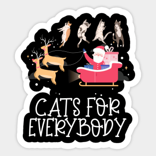 Cats For Everybody Sticker